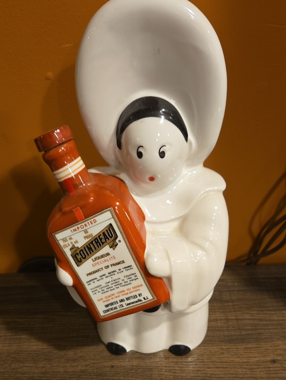 Vintage Cointreau Porcelain Pierrot